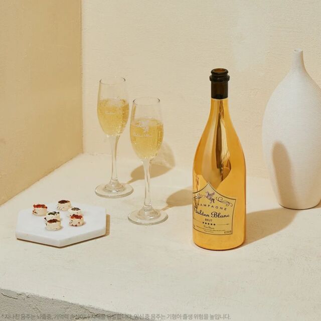 正規品　韓国　シャンパン ゴールデンブラン ブリュット ロゼ　箱付き　グラス付き 楽天市場】韓国発【正規品ゴールデンブランフレンチ